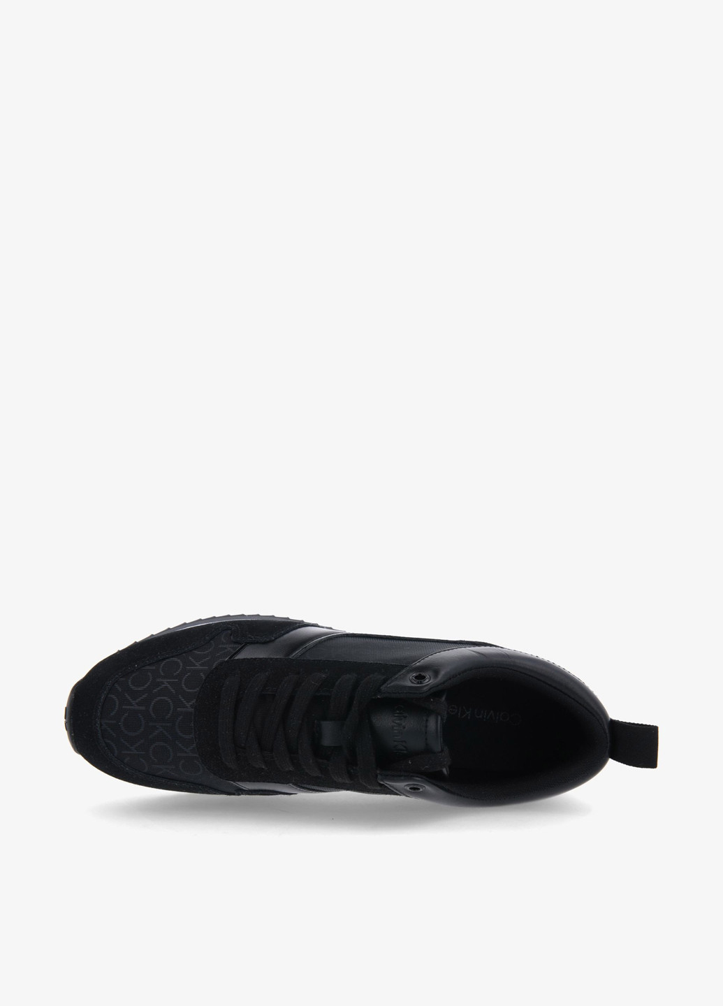 Черные всесезонные кроссовки Calvin Klein LOW TOP LACE UP MESH MONO