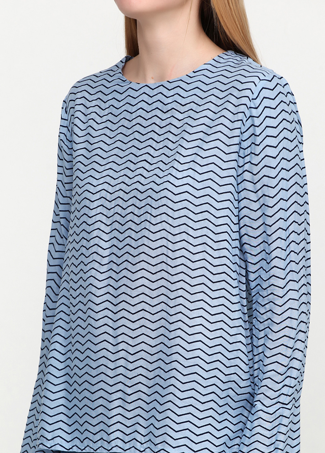 Блакитна демісезонна блуза Minus