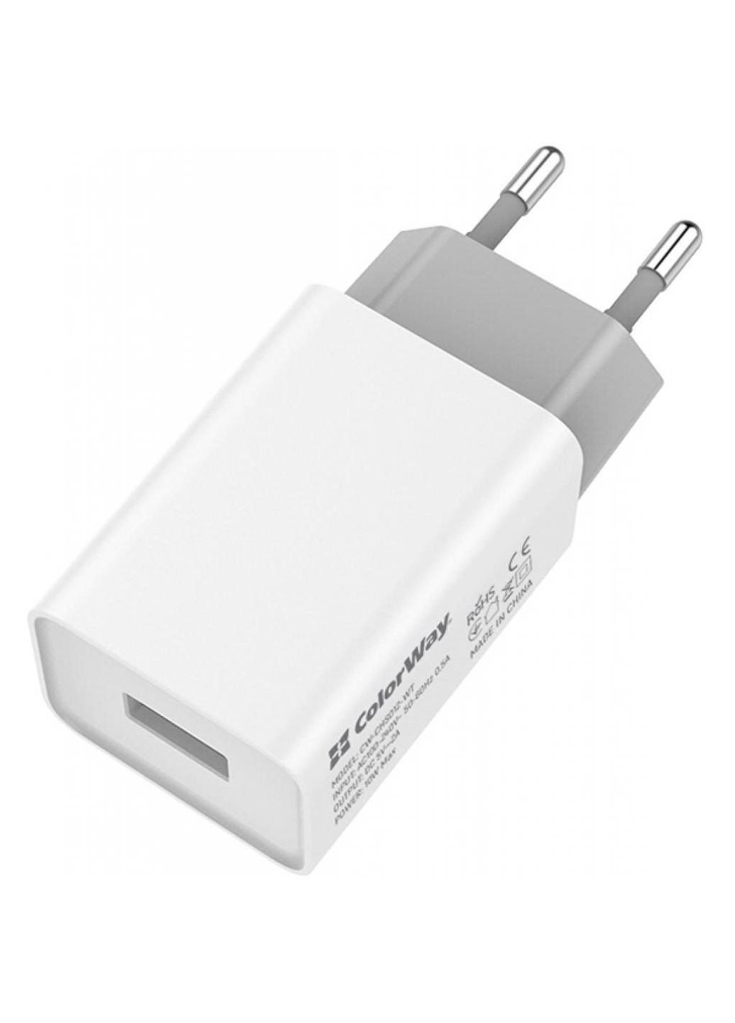 Зарядний пристрій 1USB AUTO ID 2A (10W) (CW-CHS012-WT) Colorway 1USB AUTO ID 2A (10W) (253506986)