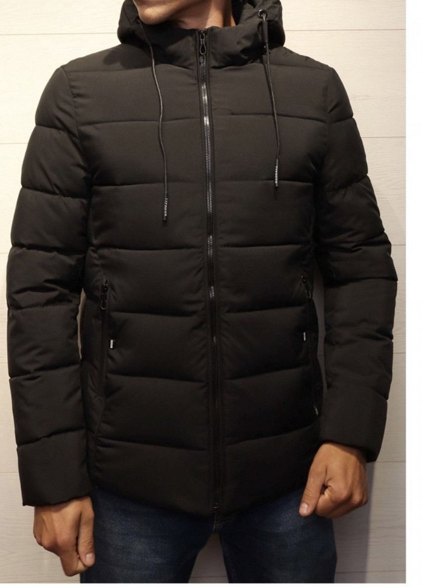 Черная зимняя куртка зимняя KFGL 9933