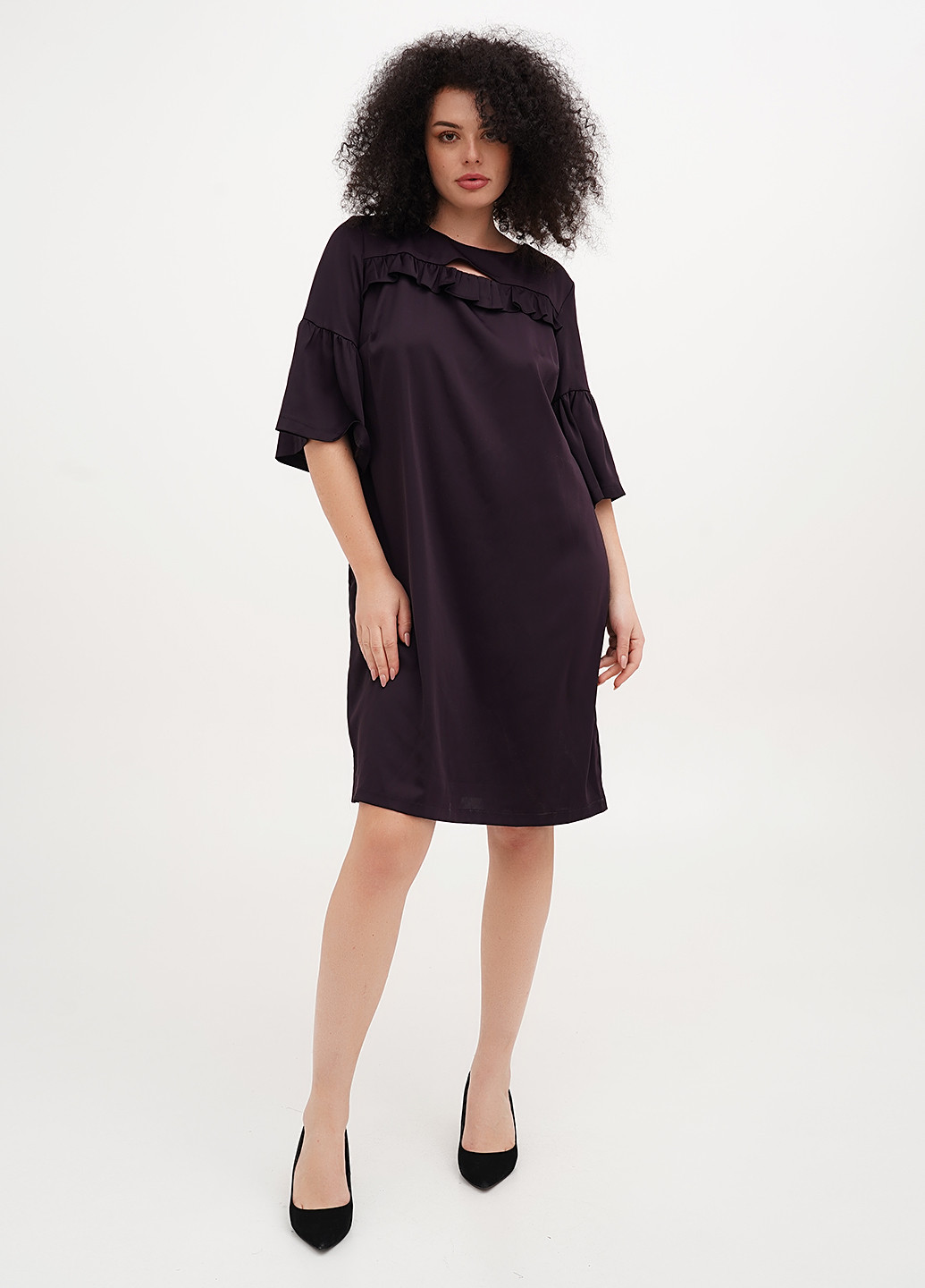 Сливова кежуал сукня Imperial однотонна