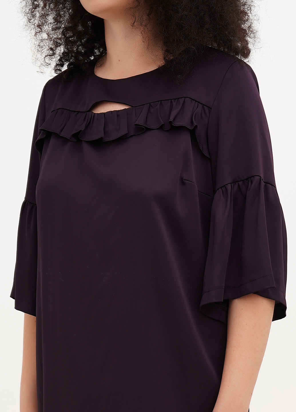 Сливова кежуал сукня Imperial однотонна