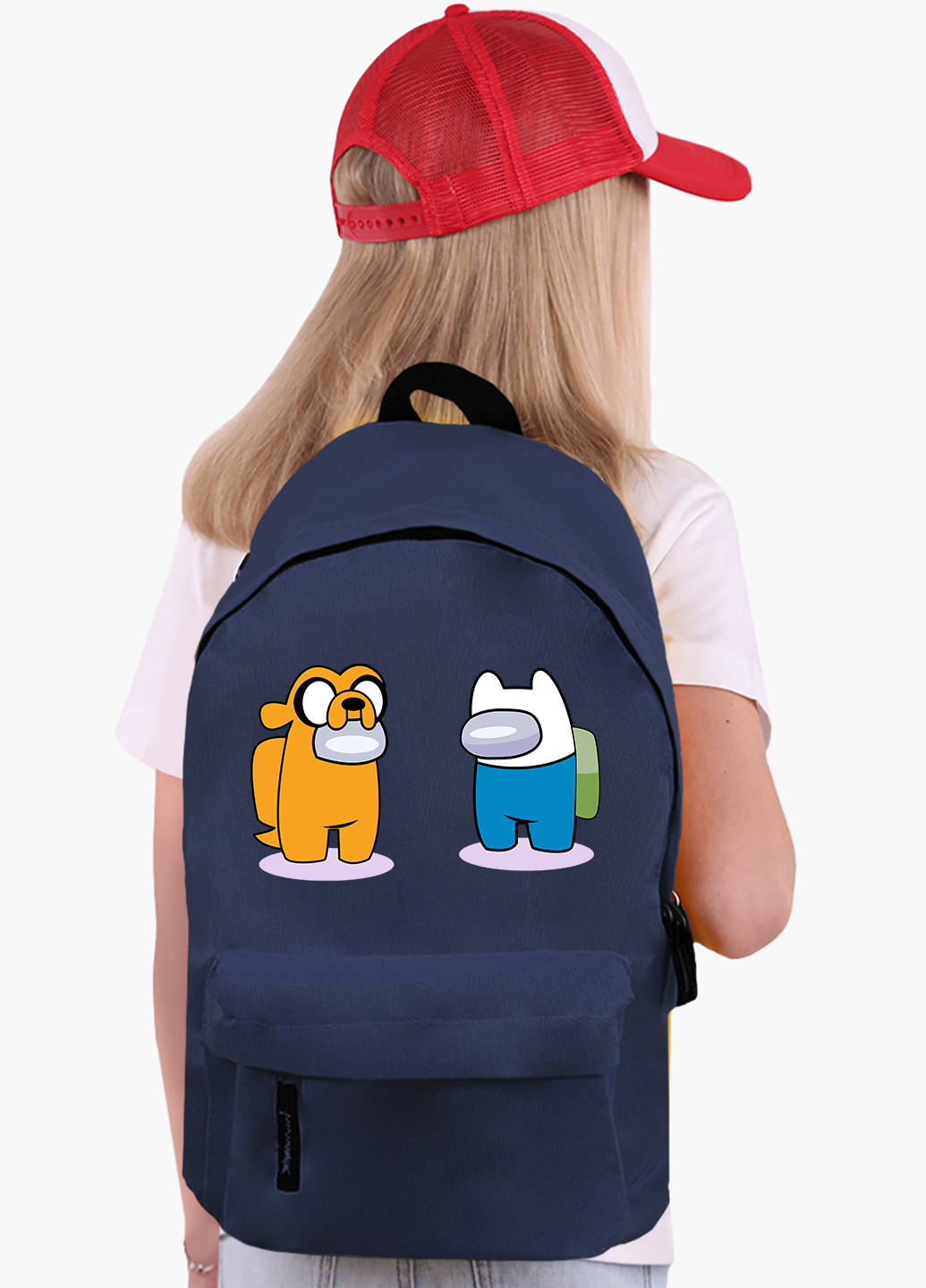 Детский рюкзак Амонг Ас Время приключений Фин и Джейк (Among Us Adventure Time Finn & Jake) (9263-2414) MobiPrint (217075300)