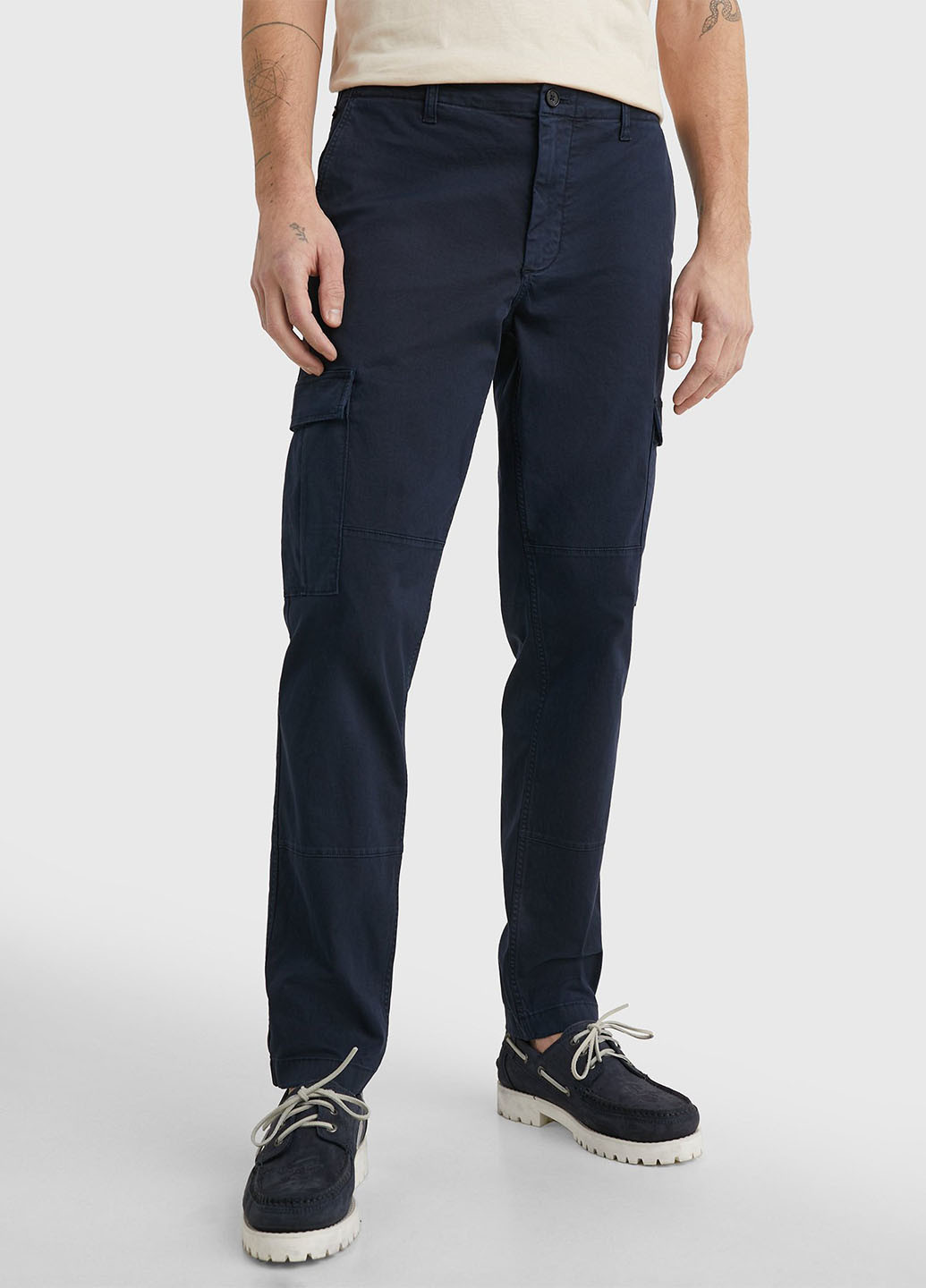 Темно-синие кэжуал демисезонные карго брюки Tommy Hilfiger