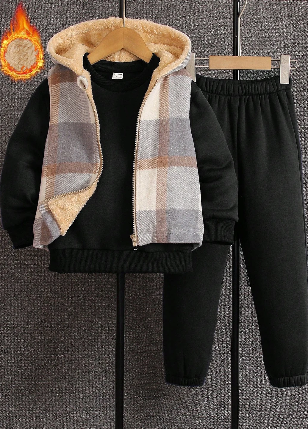 Костюм (жилет, свитшот, брюки) SHEIN (330776118)