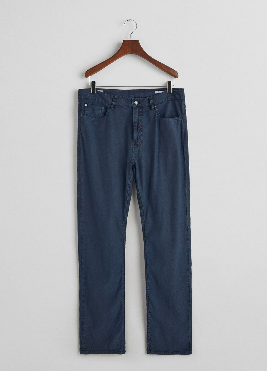 Синие демисезонные прямые джинсы Gant