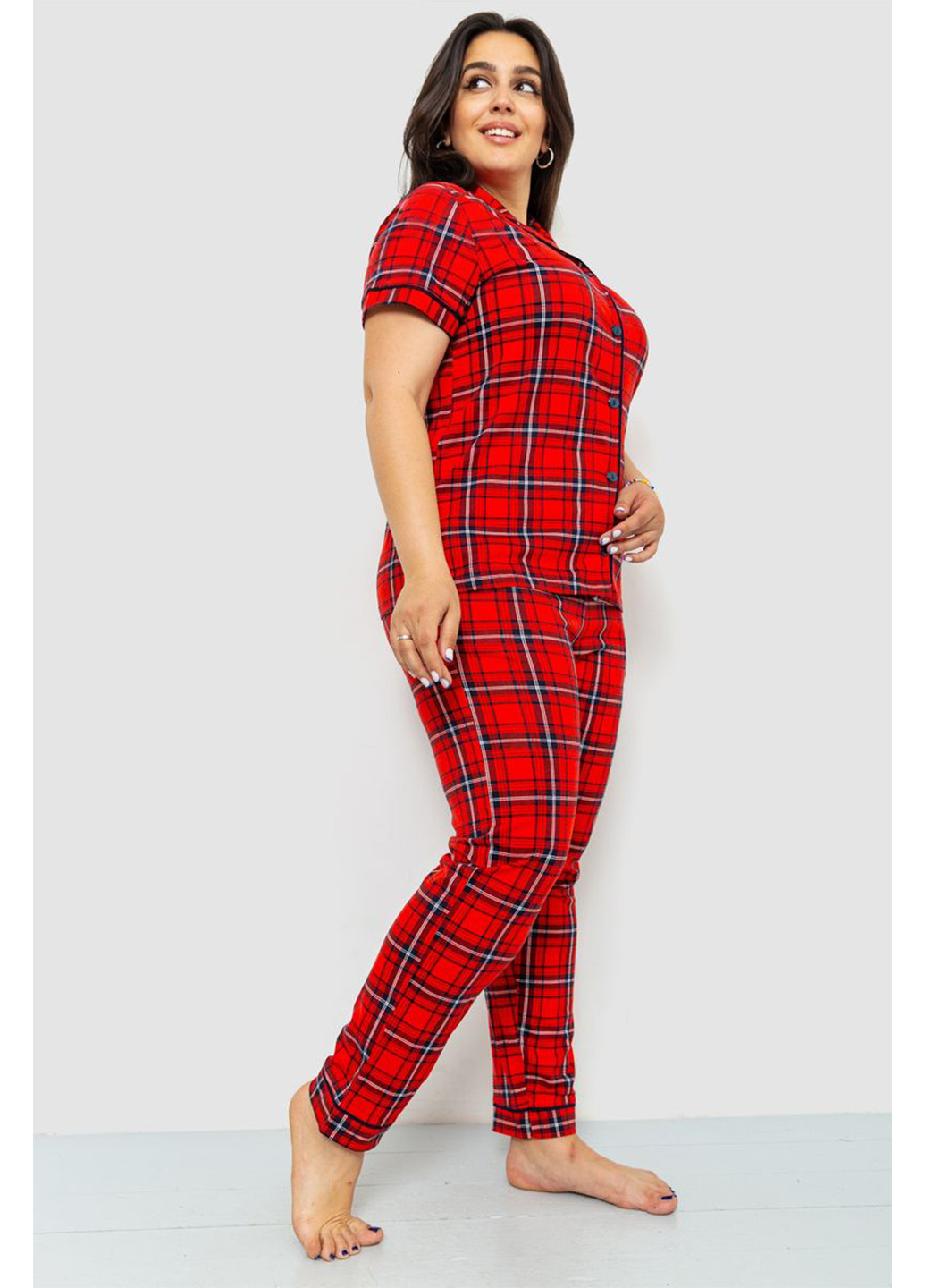 Красная всесезон пижама (рубашка, брюки) рубашка + брюки Ager