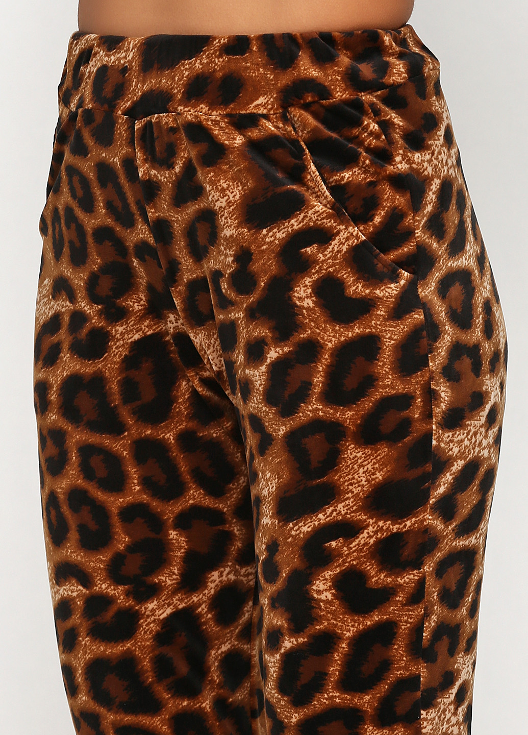 Костюм (худі, брюки) Ghazel брючний леопардовий коричневий кежуал