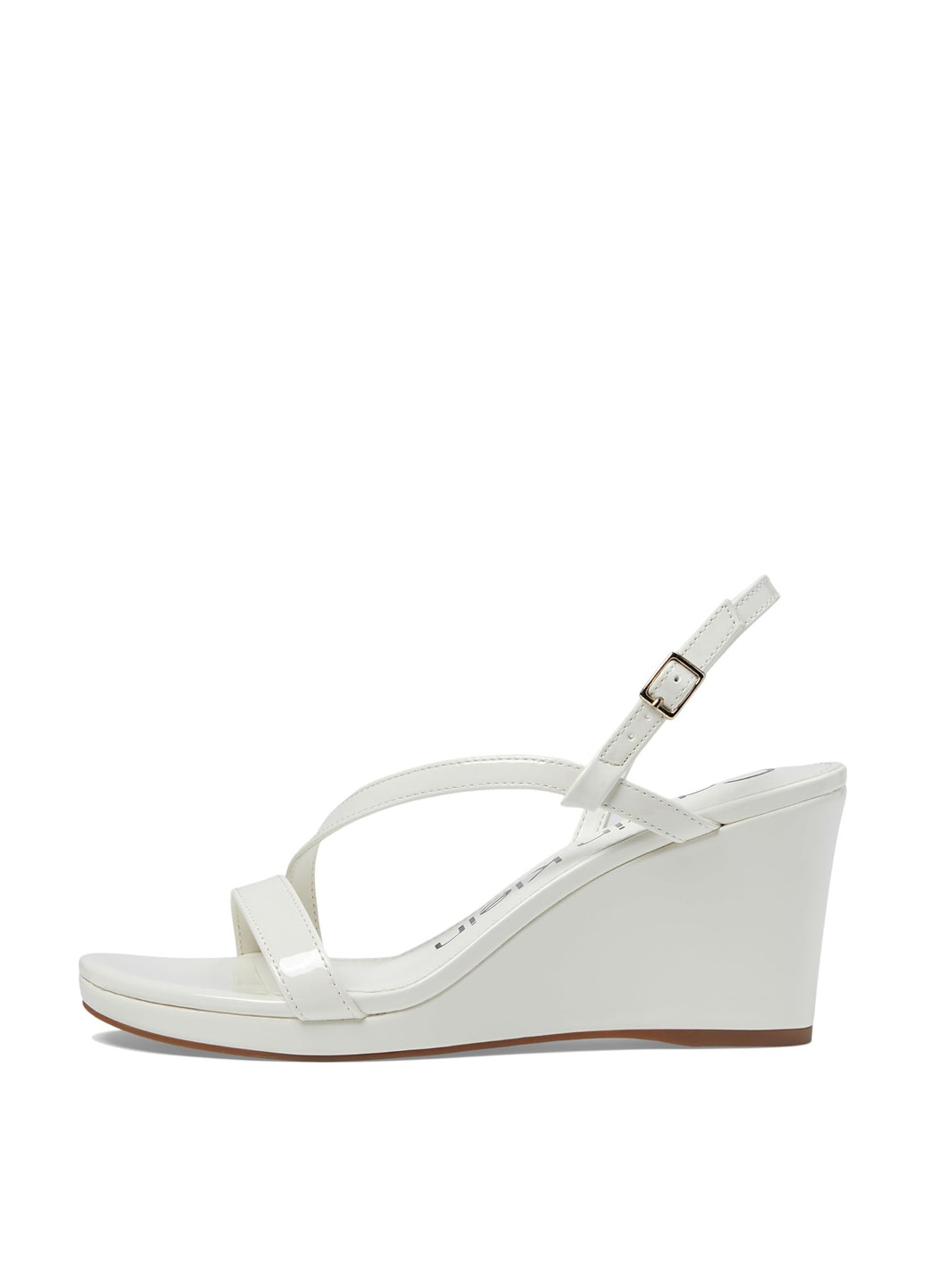 Молочные босоножки Calvin Klein с ремешком с белой подошвой