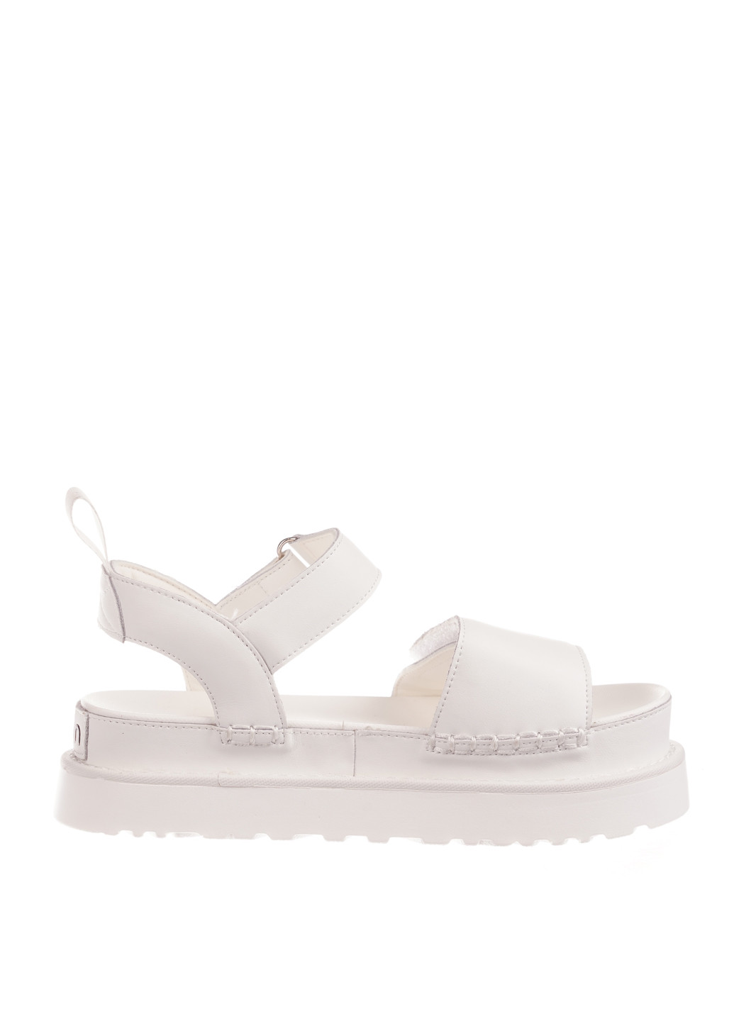 Белые босоножки Lola Andy на липучке с тиснением