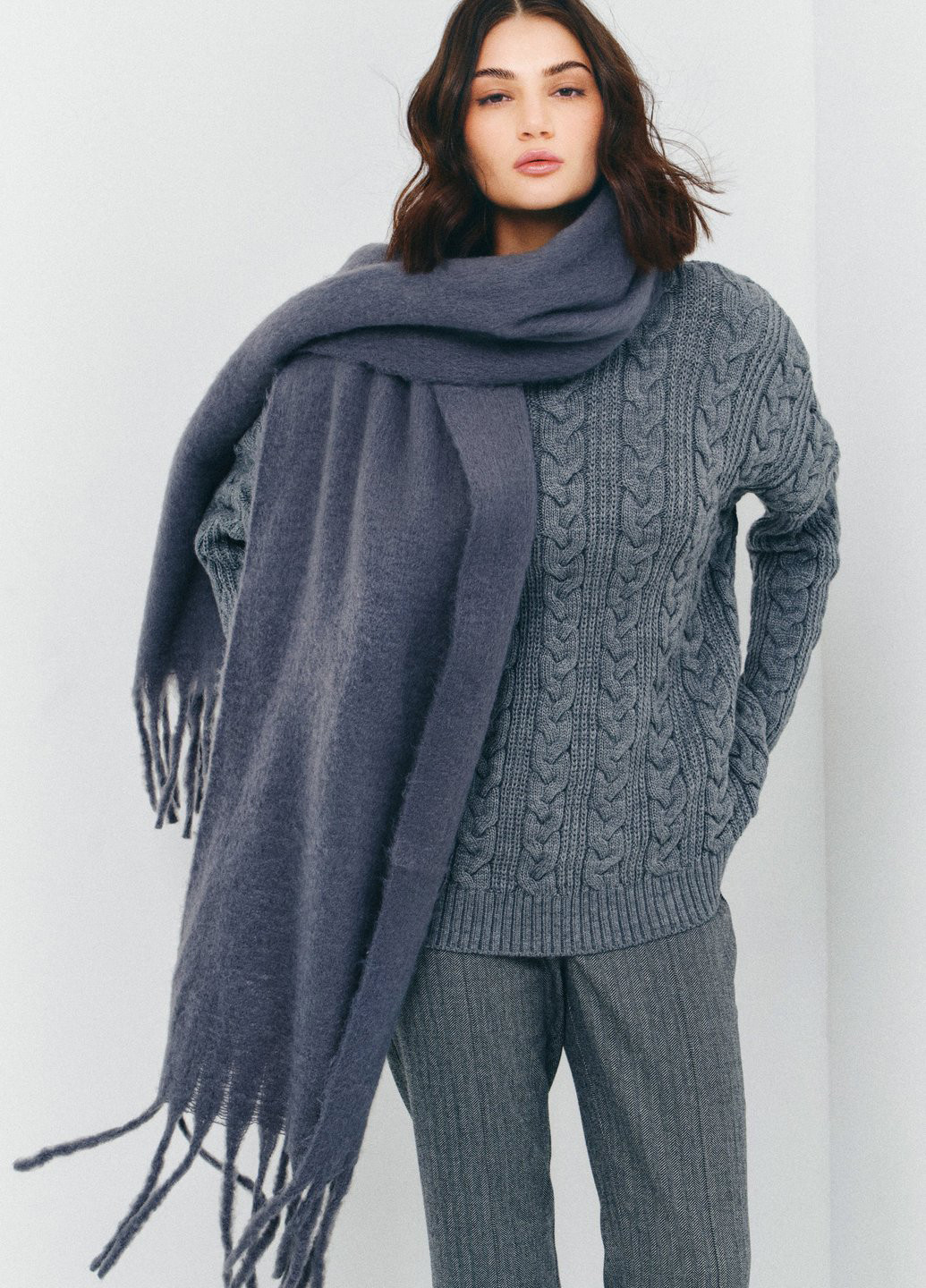 Сірий демісезонний джемпер джемпер Gepur