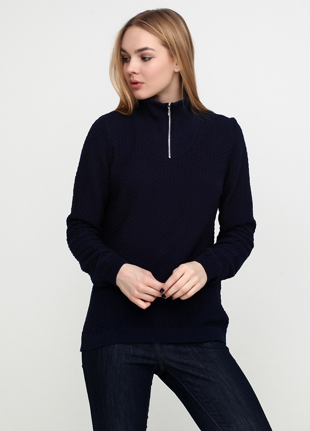 Темно-синий демисезонный свитер Organic Cotton