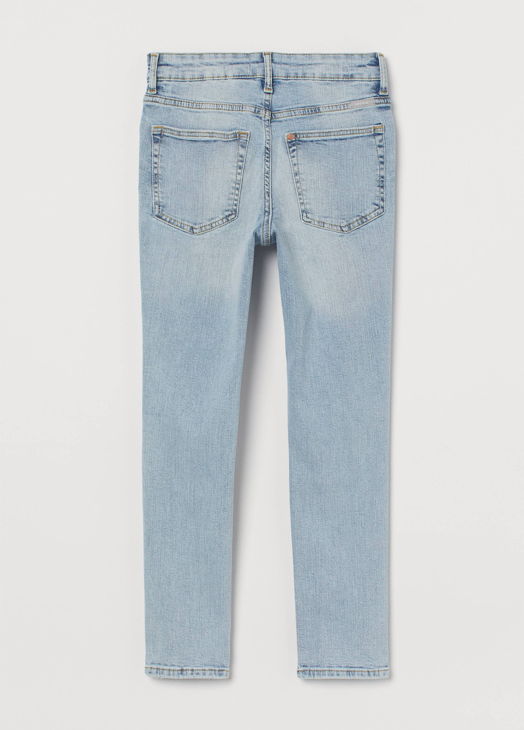Светло-голубые летние скинни джинсы H&M