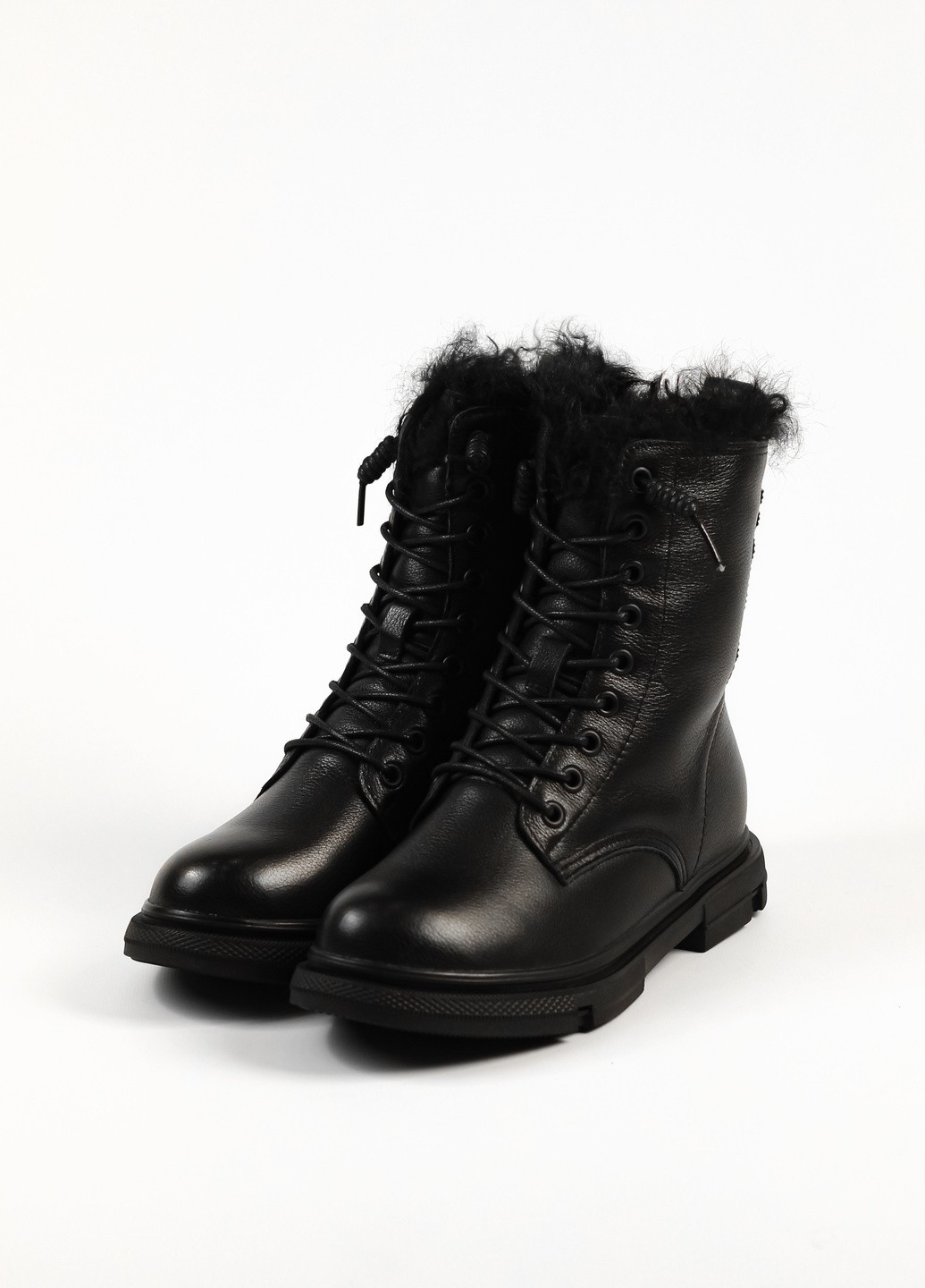 Зимние ботинки высокие черные Berkonty