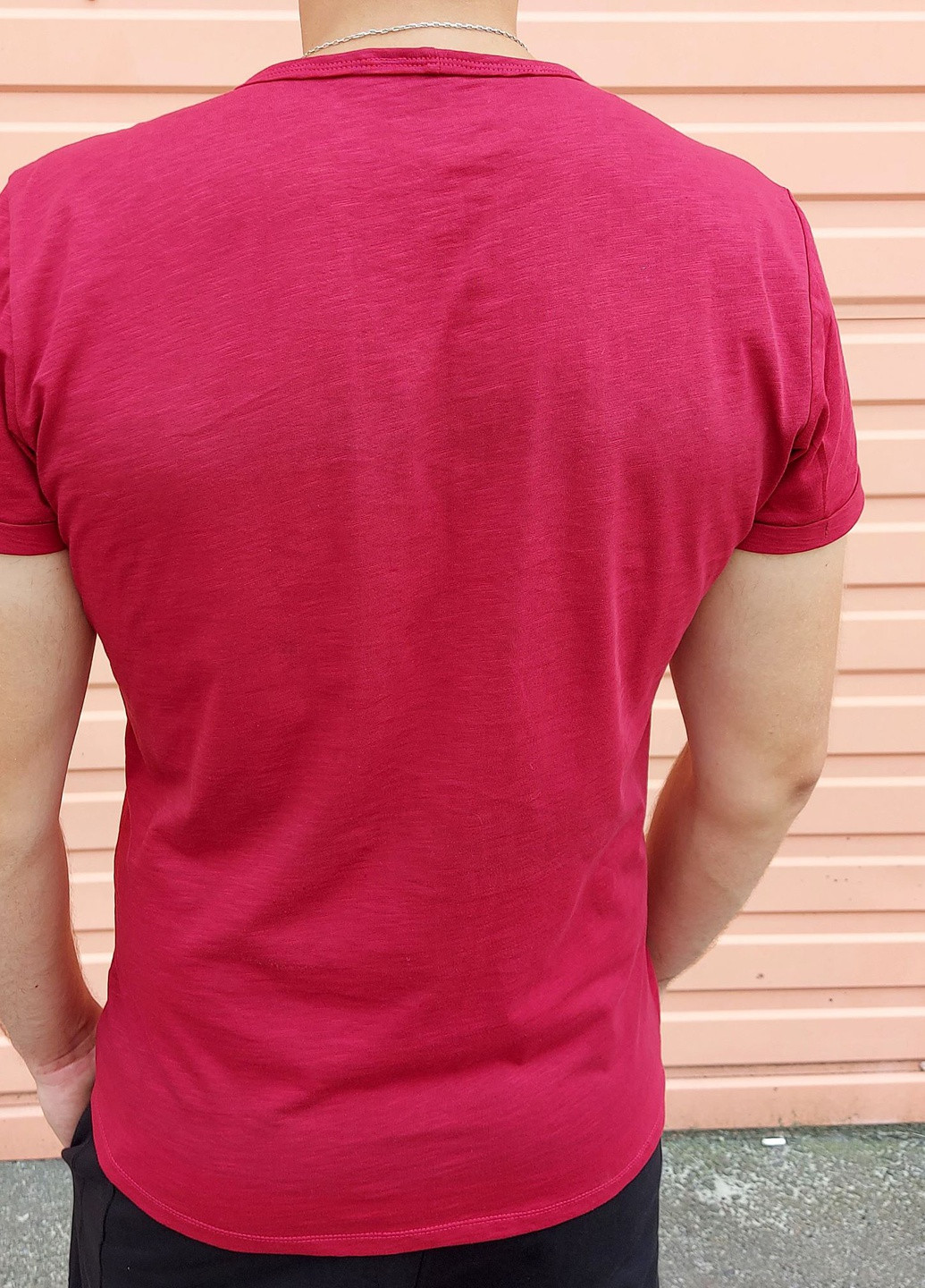 Бордова футболка меланж ZM