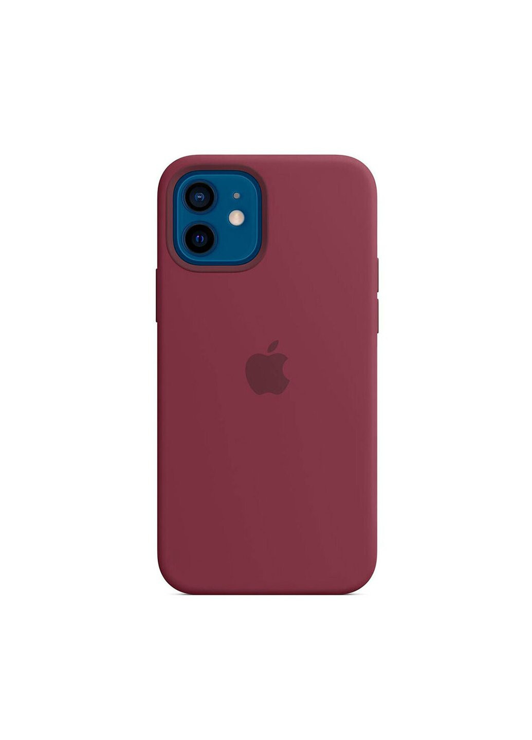 Чохол силіконовий soft-touch Apple Silicone case для iPhone 12/12 Pro червоний Plum A quality Apple (219295174)