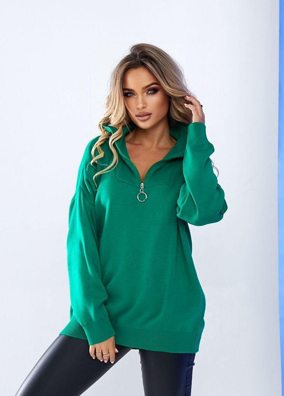 Зеленый демисезонный свитер Garna