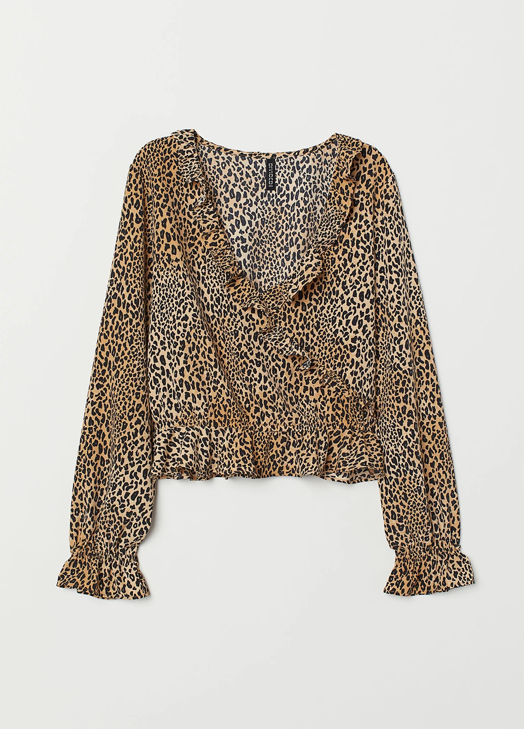 Бежевая блуза на запах H&M