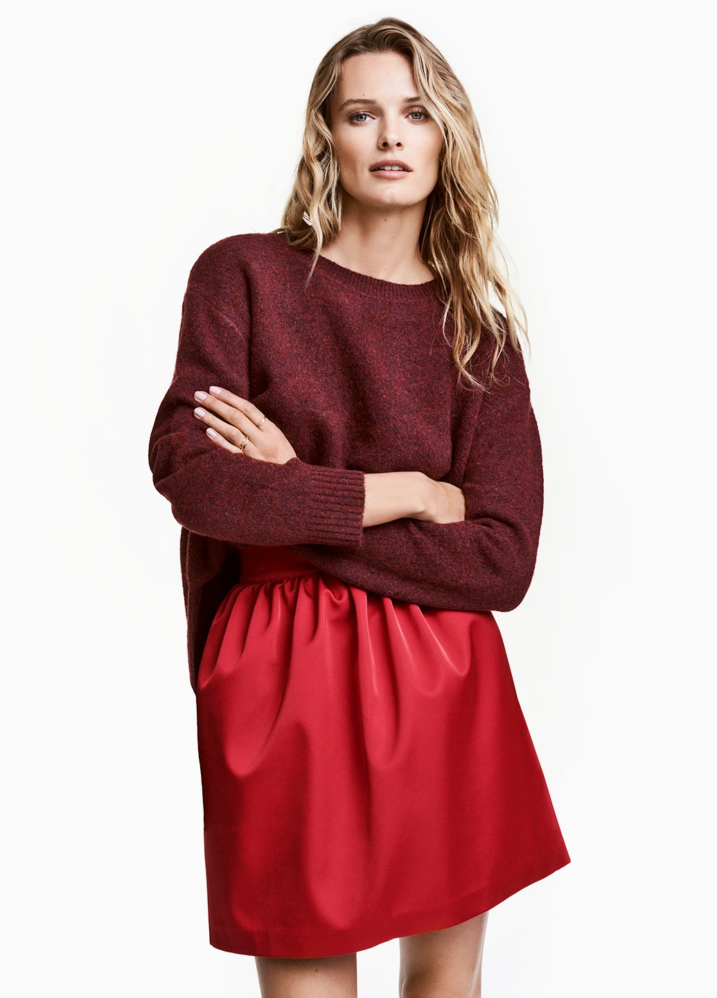 Бордовий демісезонний джемпер джемпер H&M