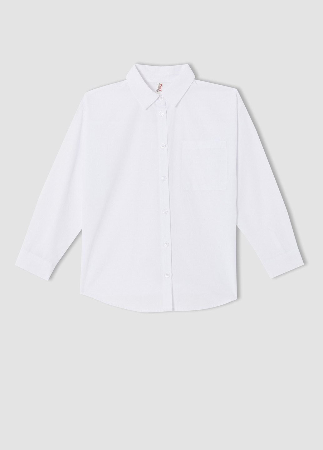 Белая классическая рубашка DeFacto