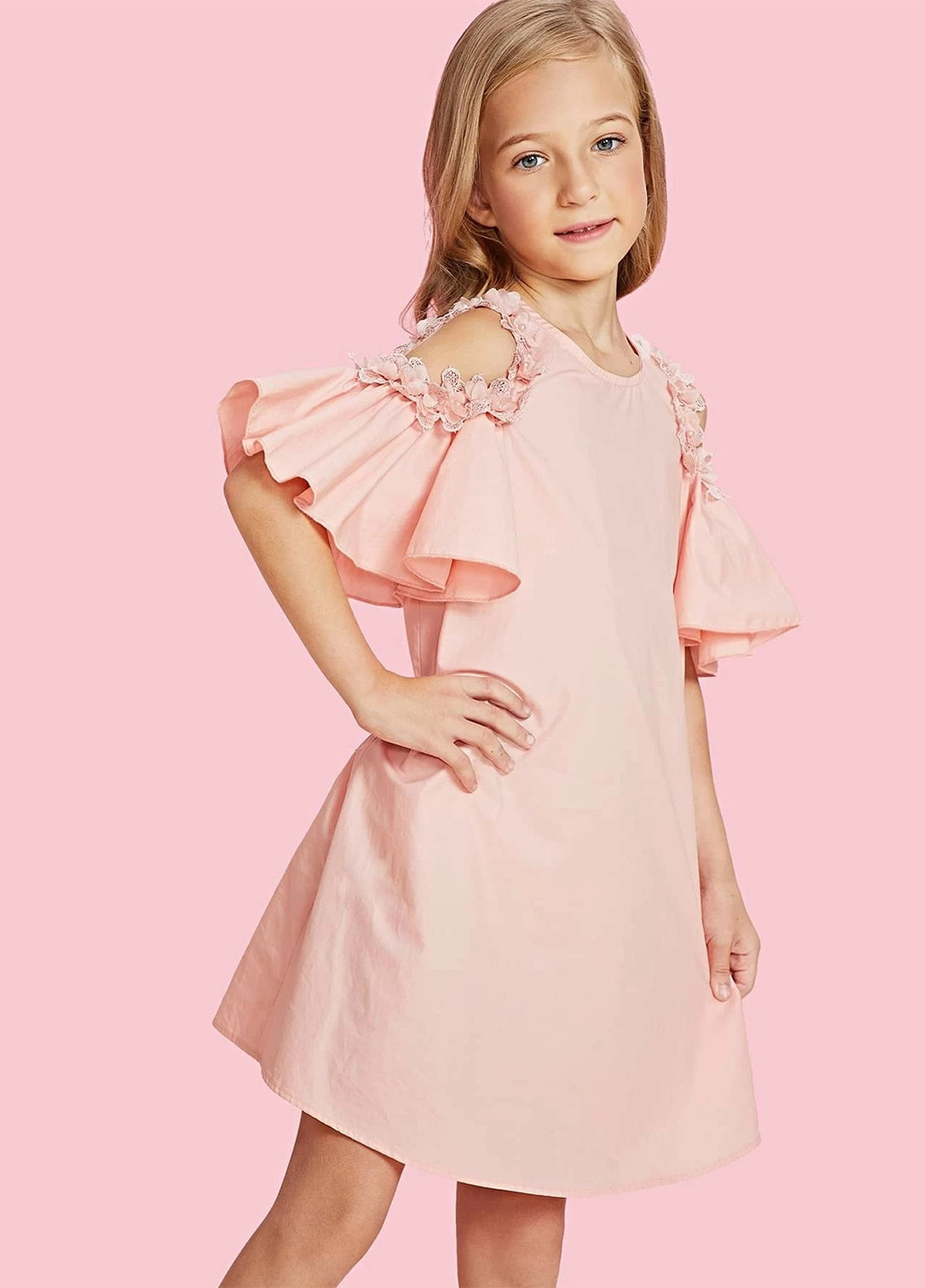 Розовое платье SHEIN (243183639)