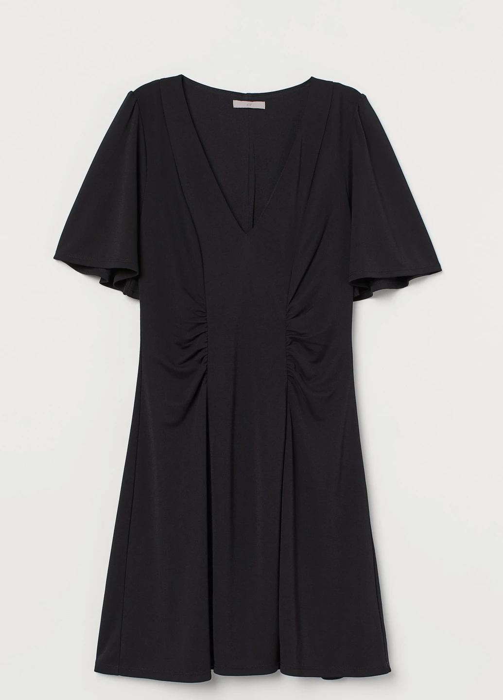 Черное кэжуал платье H&M однотонное
