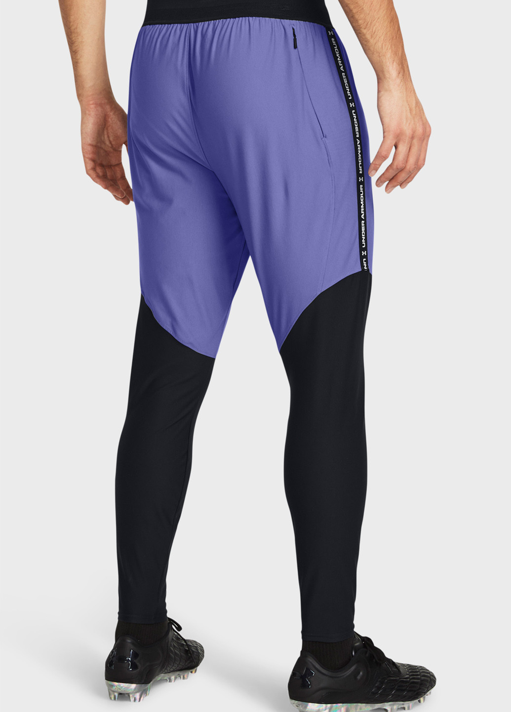 Синие спортивные демисезонные зауженные брюки Under Armour