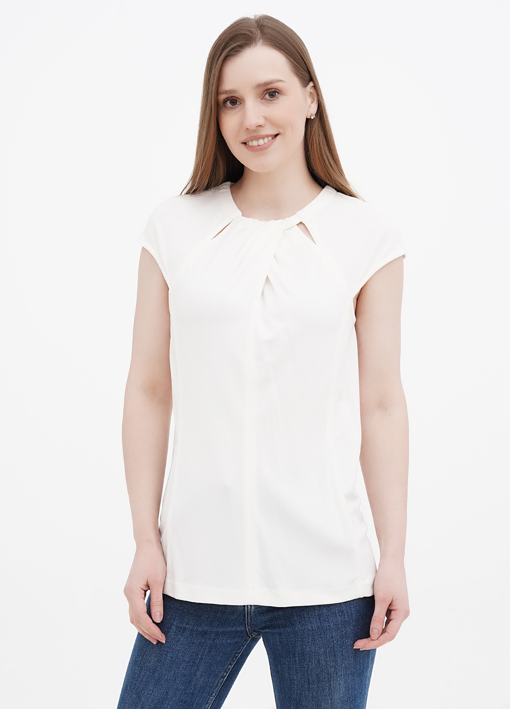 Молочна літня блуза Ralph Lauren