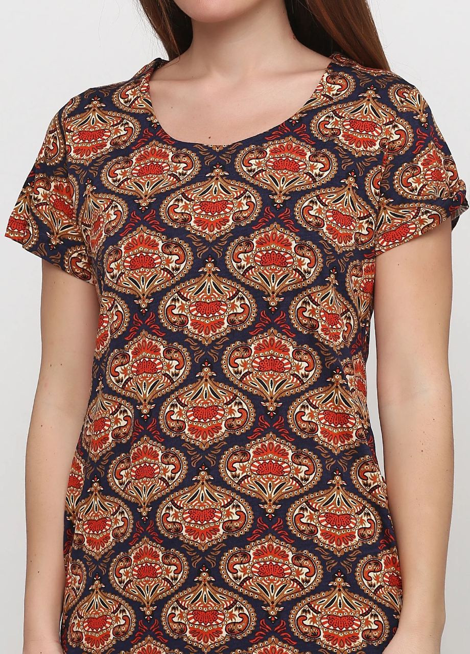 Комбінована домашній платье Wild Love з абстрактним візерунком