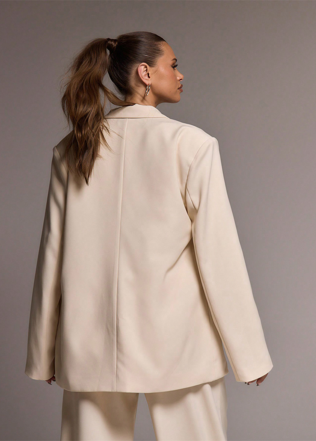 Светло-бежевый женский жакет SHEIN однотонный - демисезонный