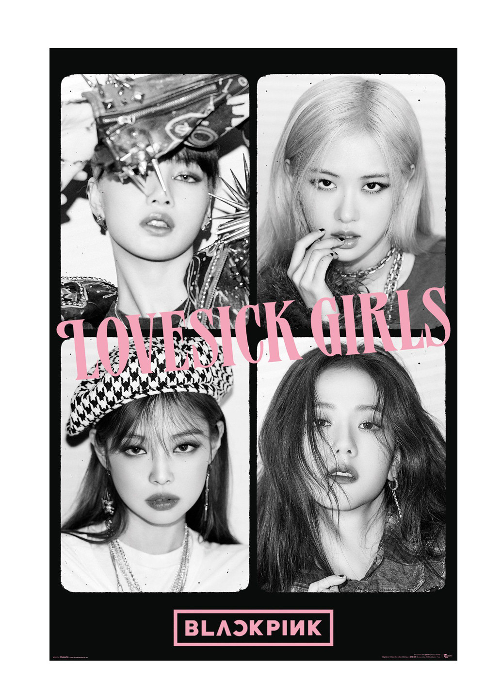 Постер GB eye Black Pink - Lovesick Girls Gbeye (251848398)