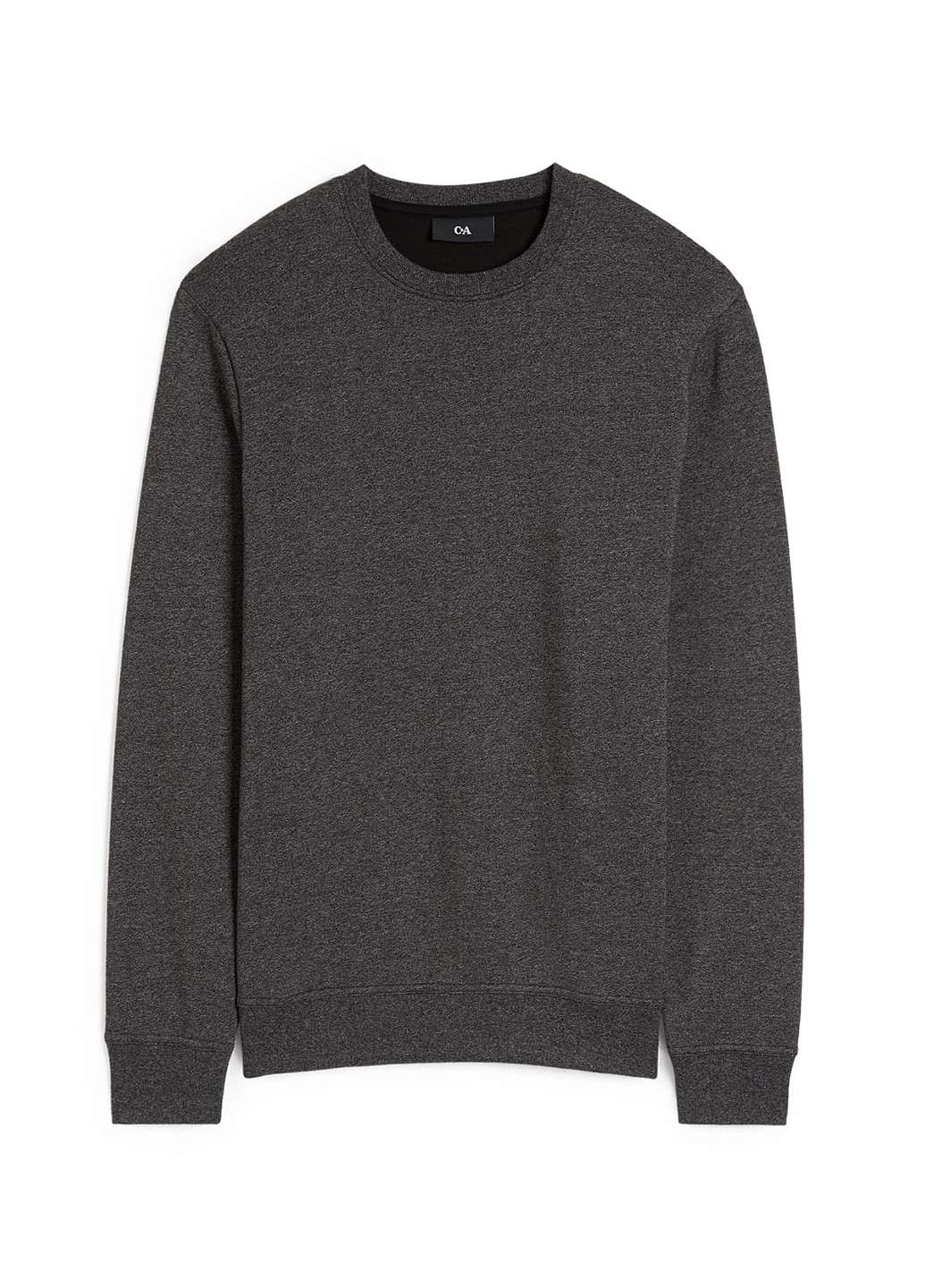 Сірий світшот C&A меланж без декору (302787027)