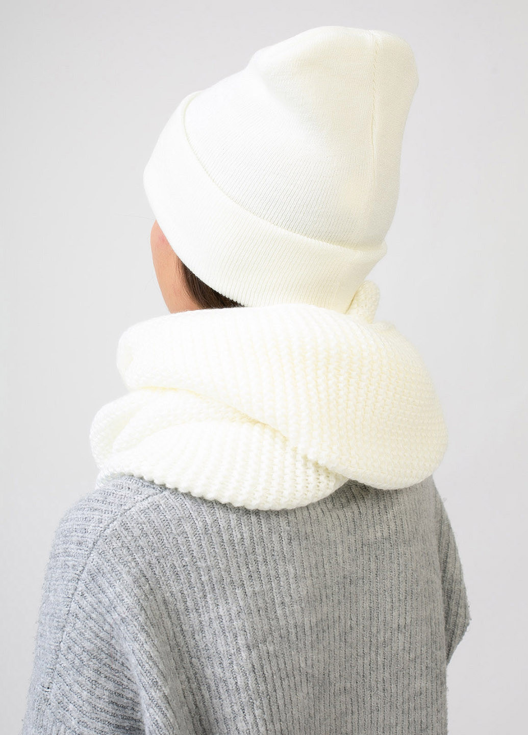 Теплый зимний комплект (шапка, шарф-снуд) без подкладкик 661033 DeMari биллиайлиш (239417832)