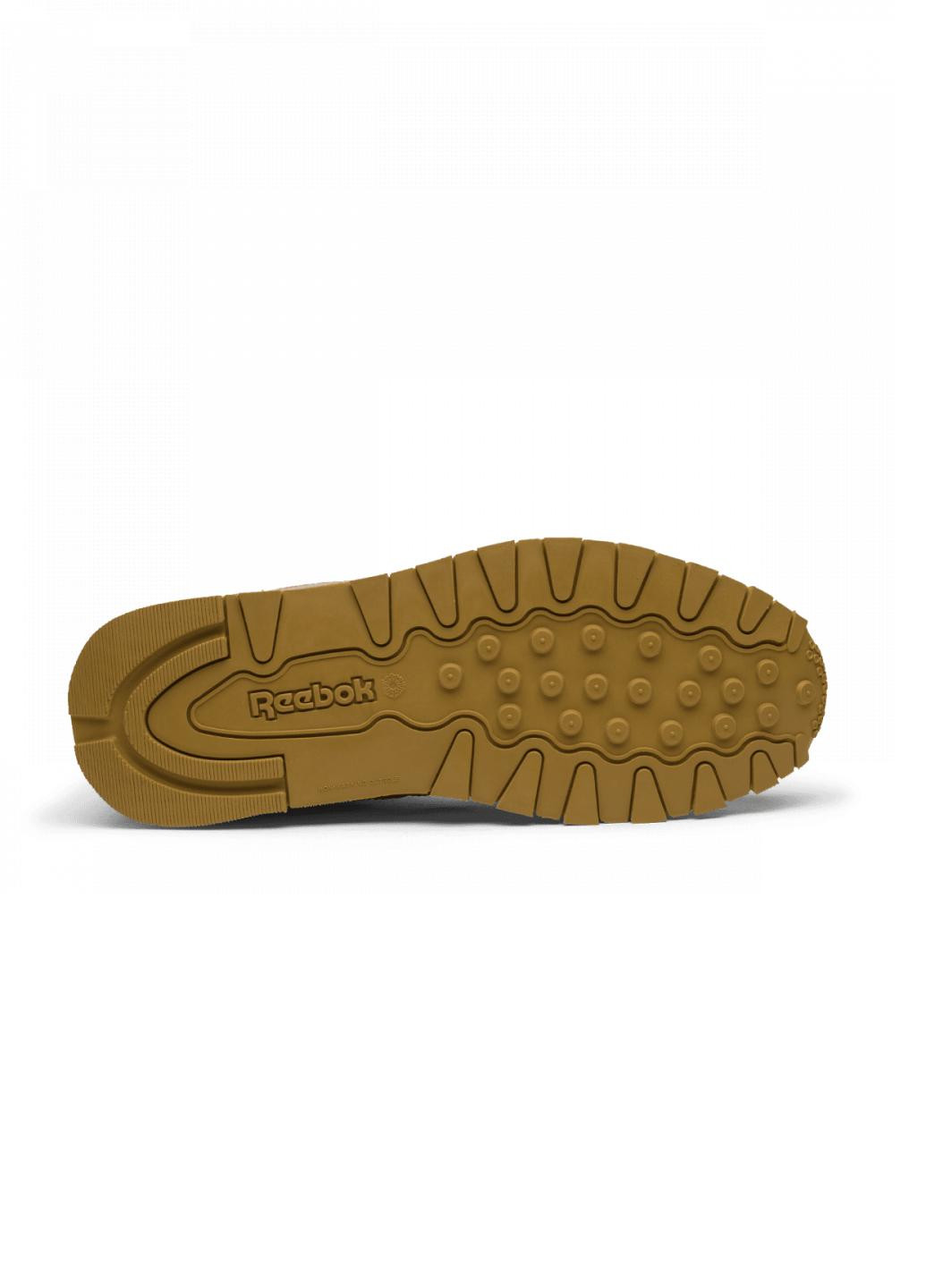 Золотые демисезонные кроссовки classic leather metallic gold bs8944 Reebok