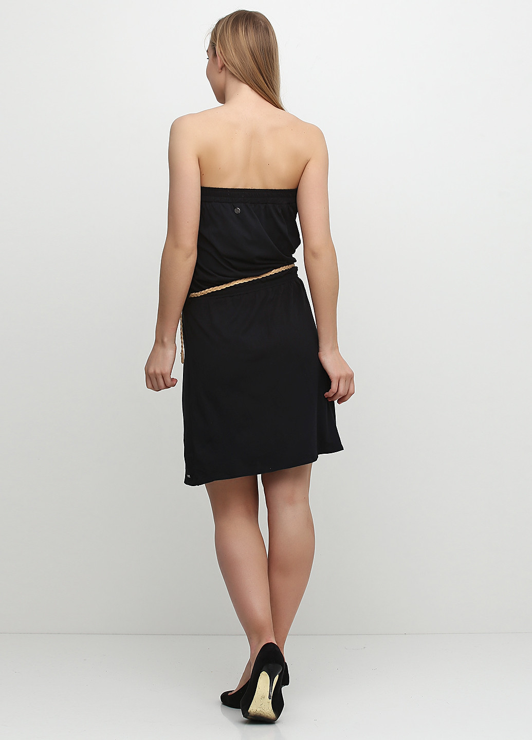 Черное кэжуал платье Billabong однотонное
