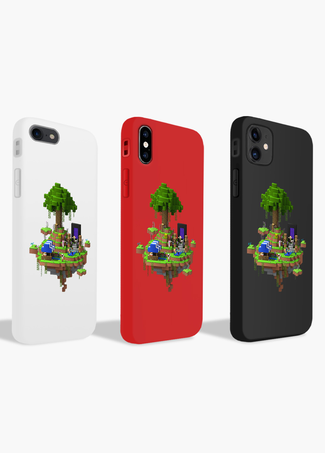 Чехол силиконовый Apple Iphone X Майнкрафт (Minecraft) (6129-1177) MobiPrint (219336178)