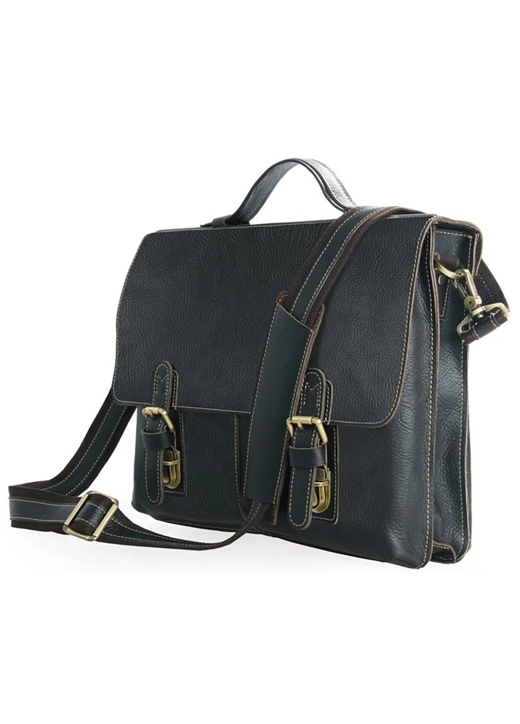 Мужской кожаный портфель 38х30,5х7,5 см Vintage (252127017)