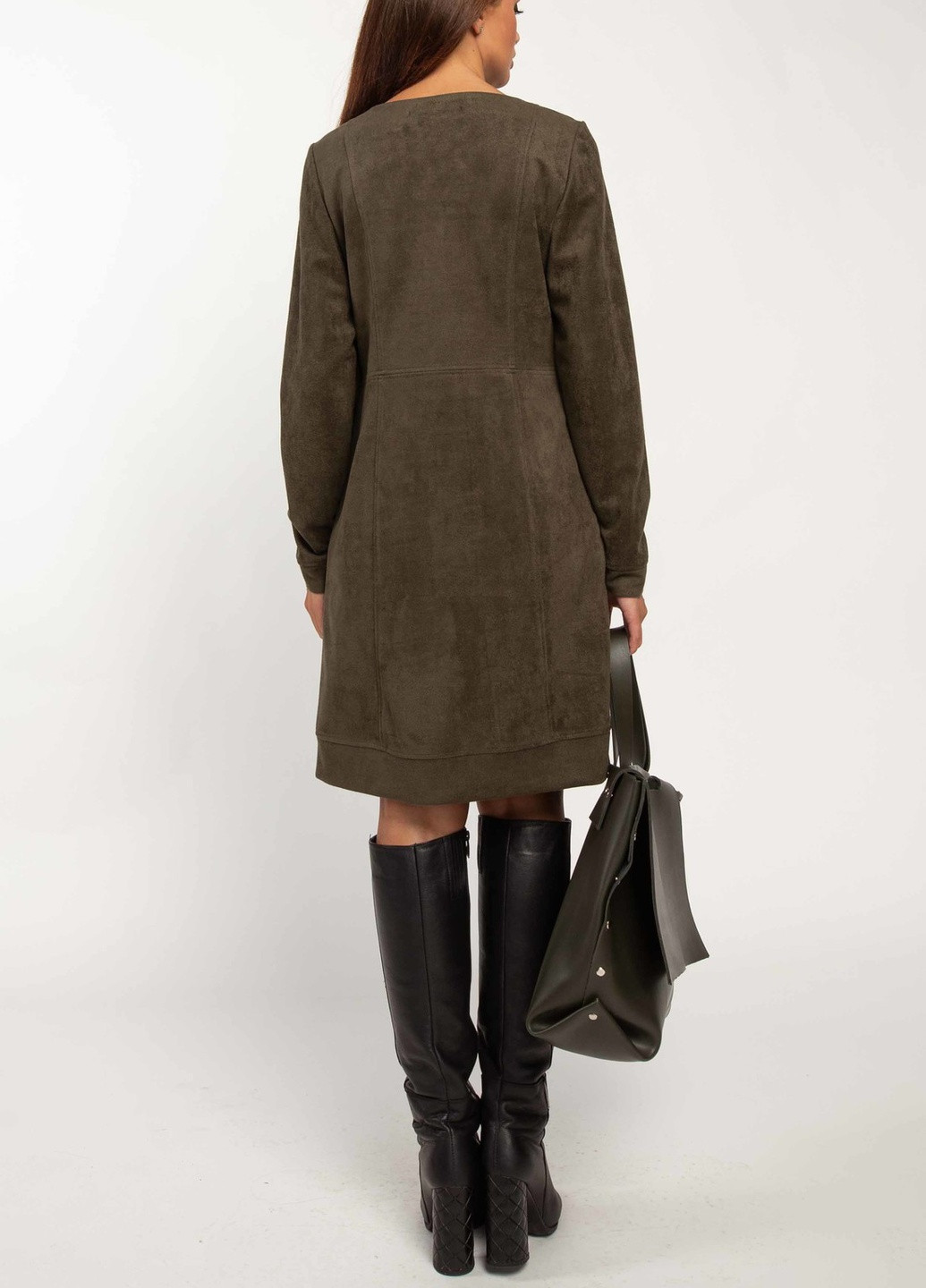 Оливкова (хакі) кежуал футболка рі марі дідіан пл 2220 хакі Ри Мари однотонна