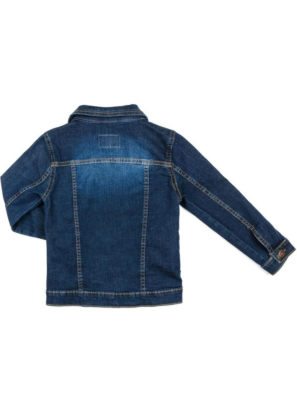 Синя демісезонна куртка джинсова (20057-116b-blue) Breeze