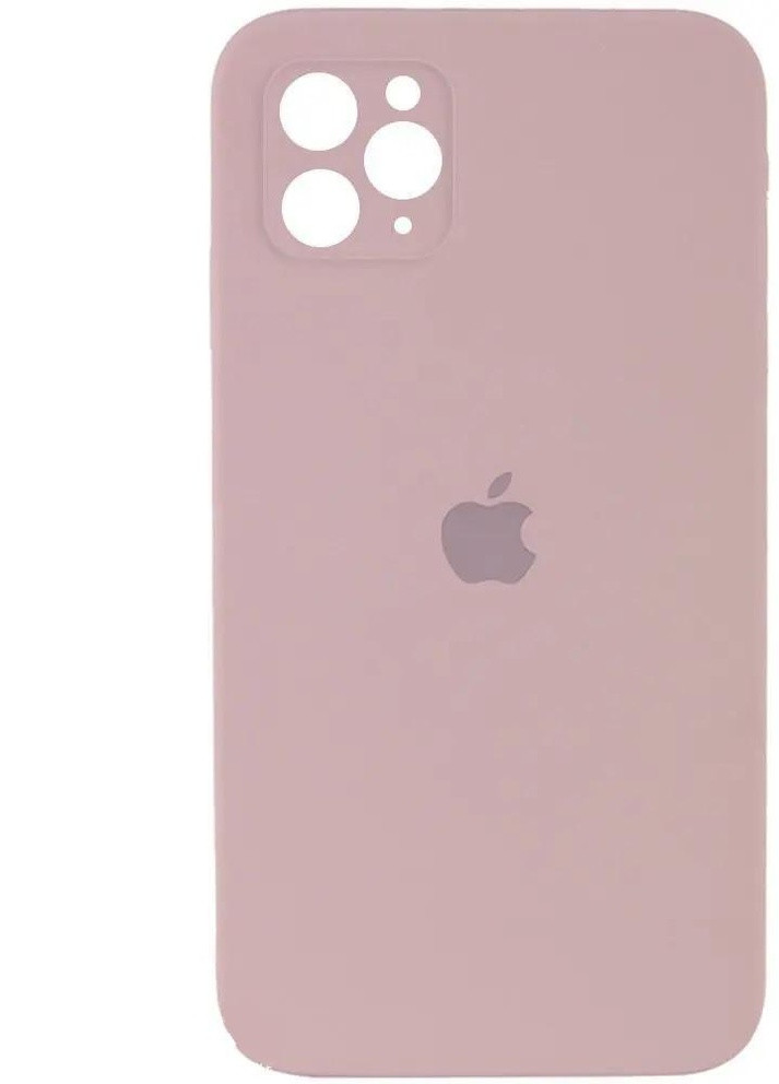 Силиконовый Чехол Накладка с Квадратными Бортиками Silicone Case для iPhone 11 Pro Pink-Sand No Brand (254255684)