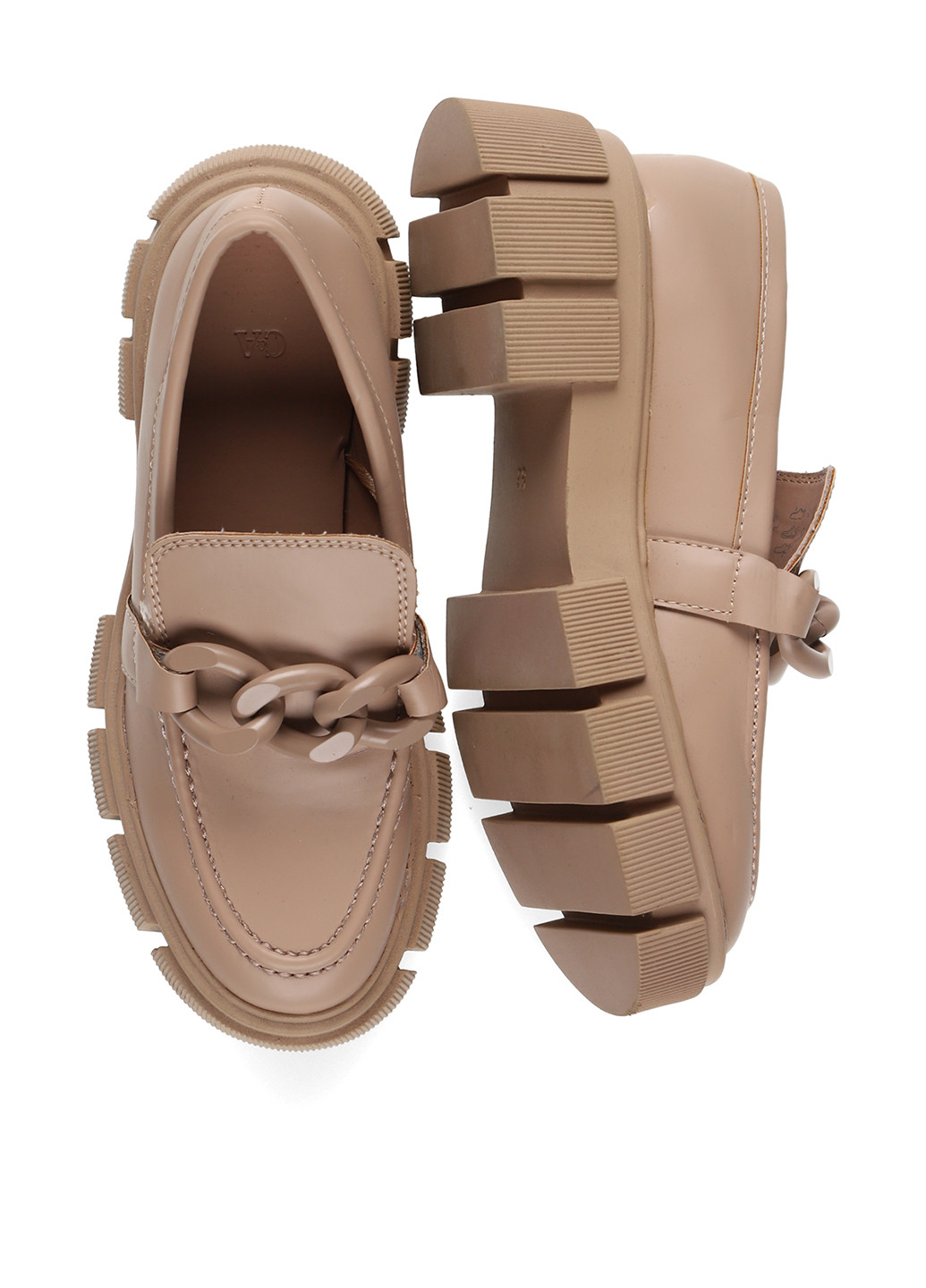 C&A Туфлі лофери бежевий з штучна шкіра, нідерланди — демісезон (296718928)