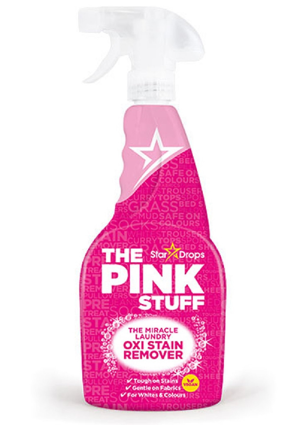 Спрей для виведення плям Miracle Laundry Oxi Stain Remover 500 мл The Pink Stuff (252787760)
