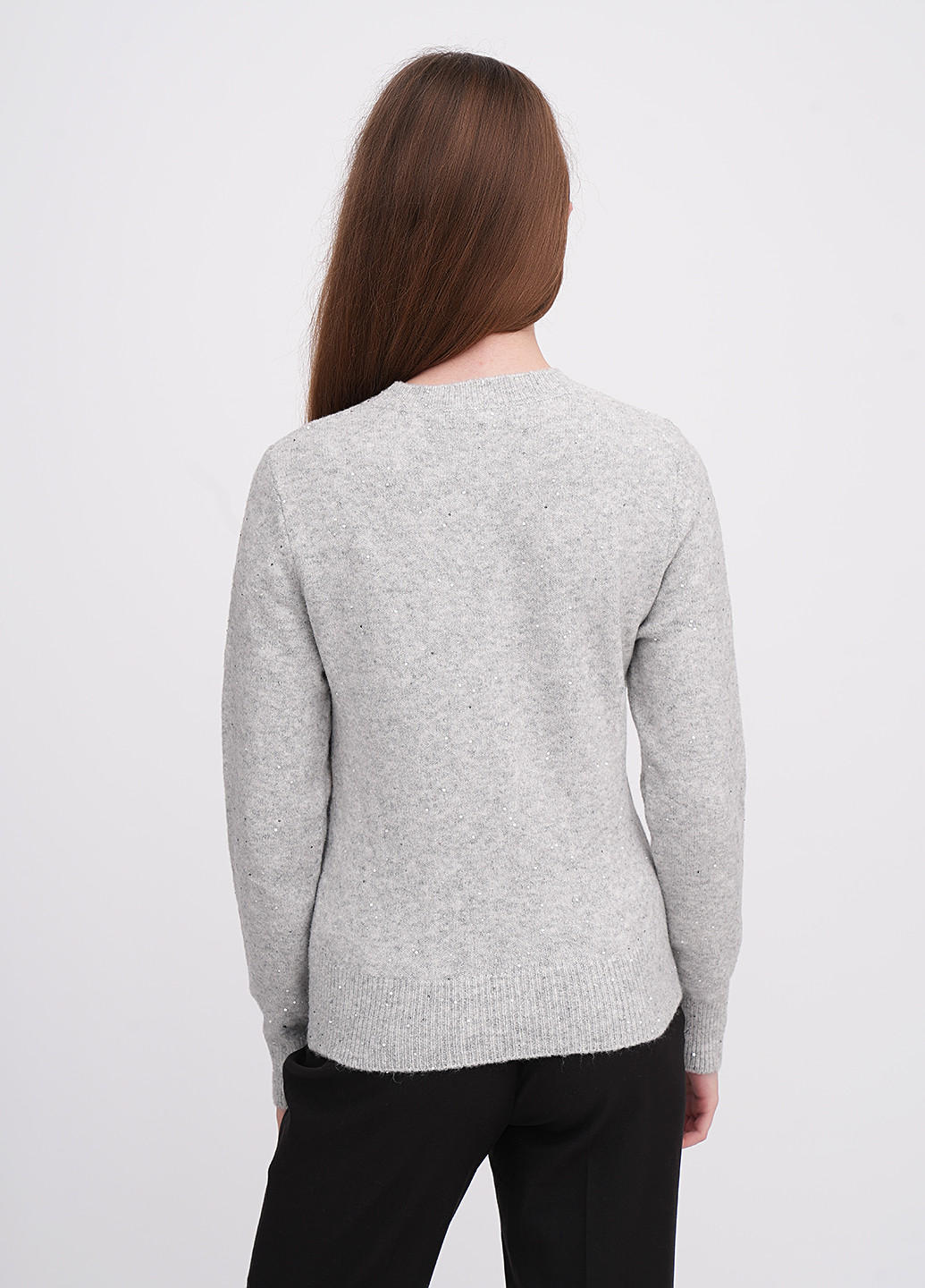 Светло-серый демисезонный свитер EQUILIBRI