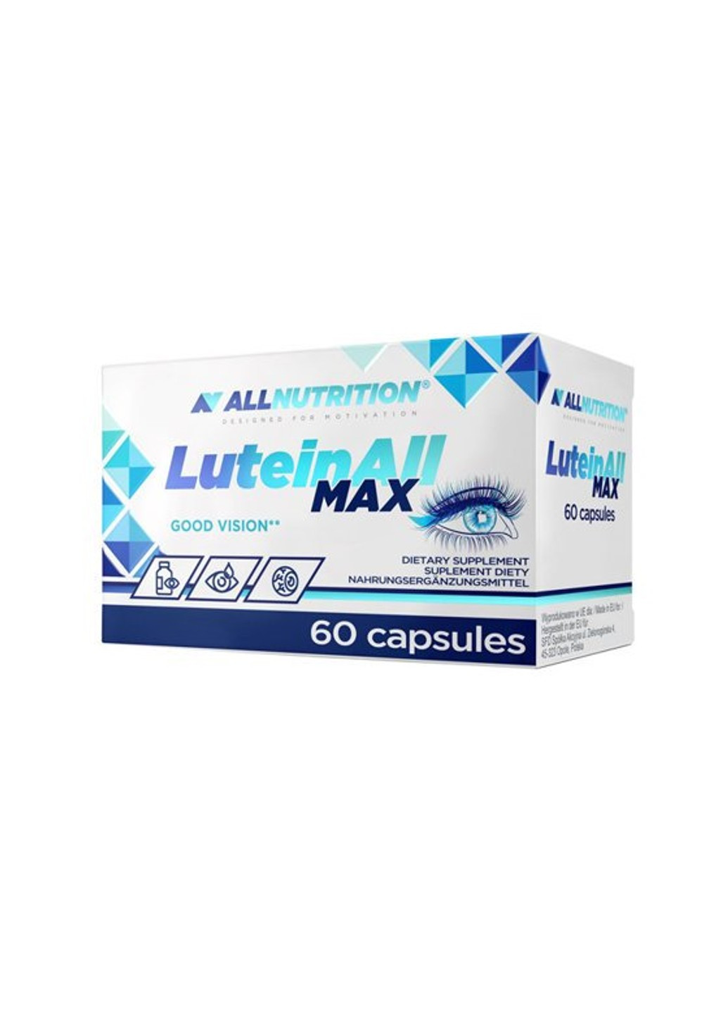 Вітаміни для очей Luteinall Max 60 капсул Allnutrition (255409705)