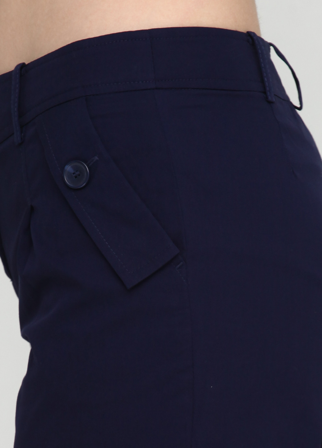 Темно-синие классические демисезонные прямые брюки Savage