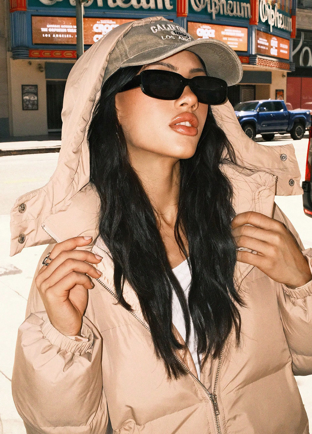 Пудрова зимня куртка SHEIN