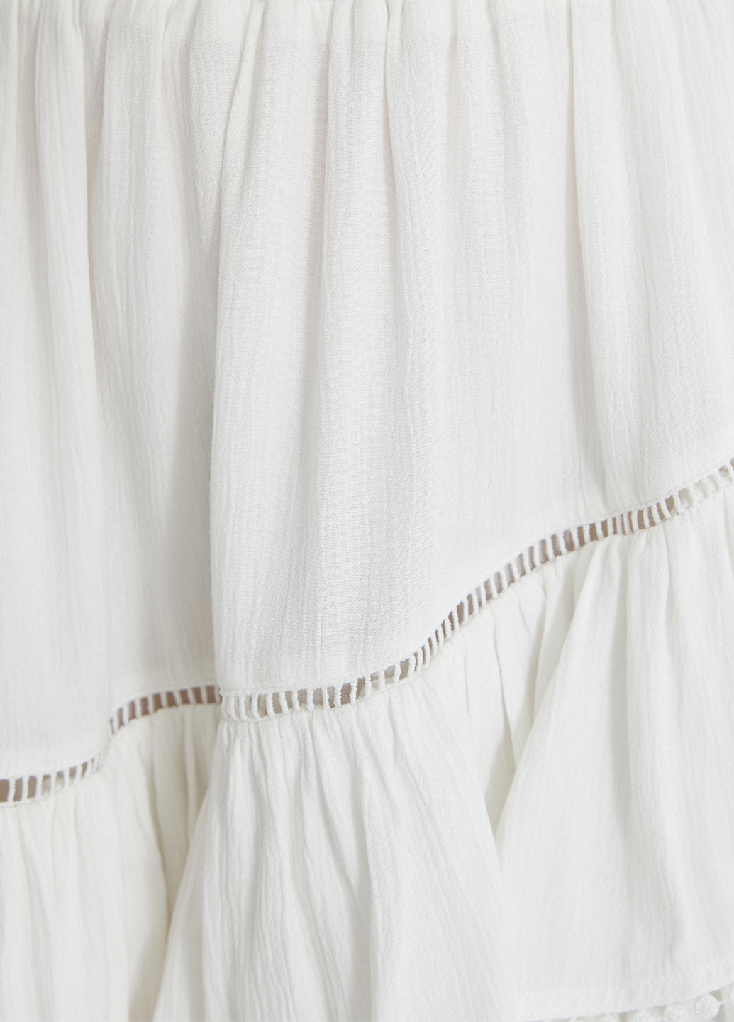 Белая кэжуал однотонная юбка KOTON клешированная