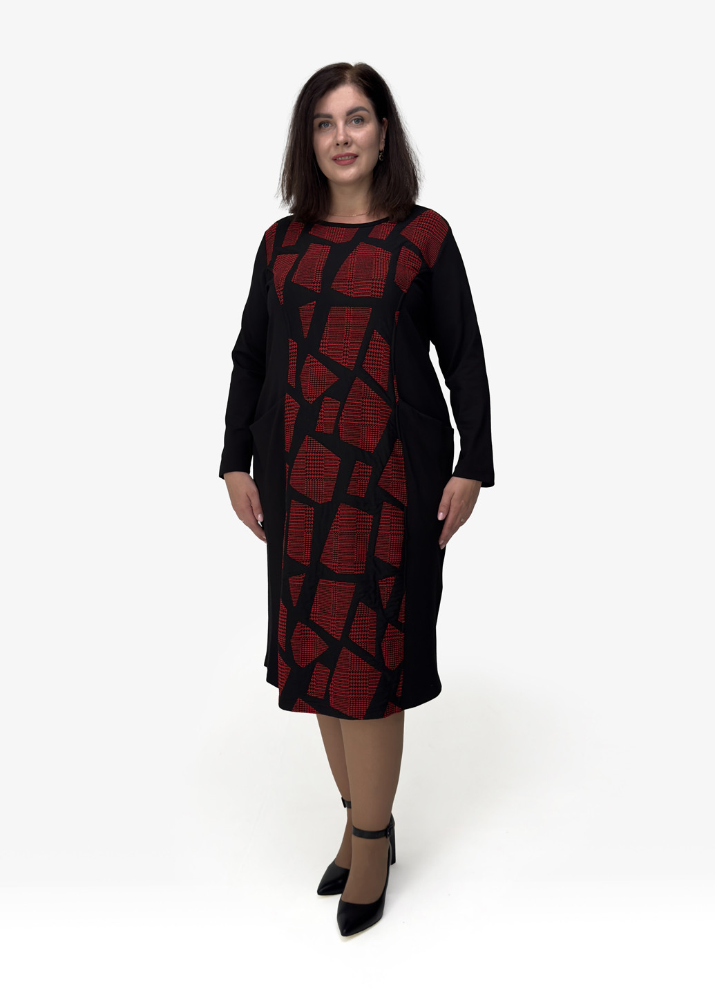 Черное кэжуал платье футляр Hookk Design с животным (анималистичным) принтом