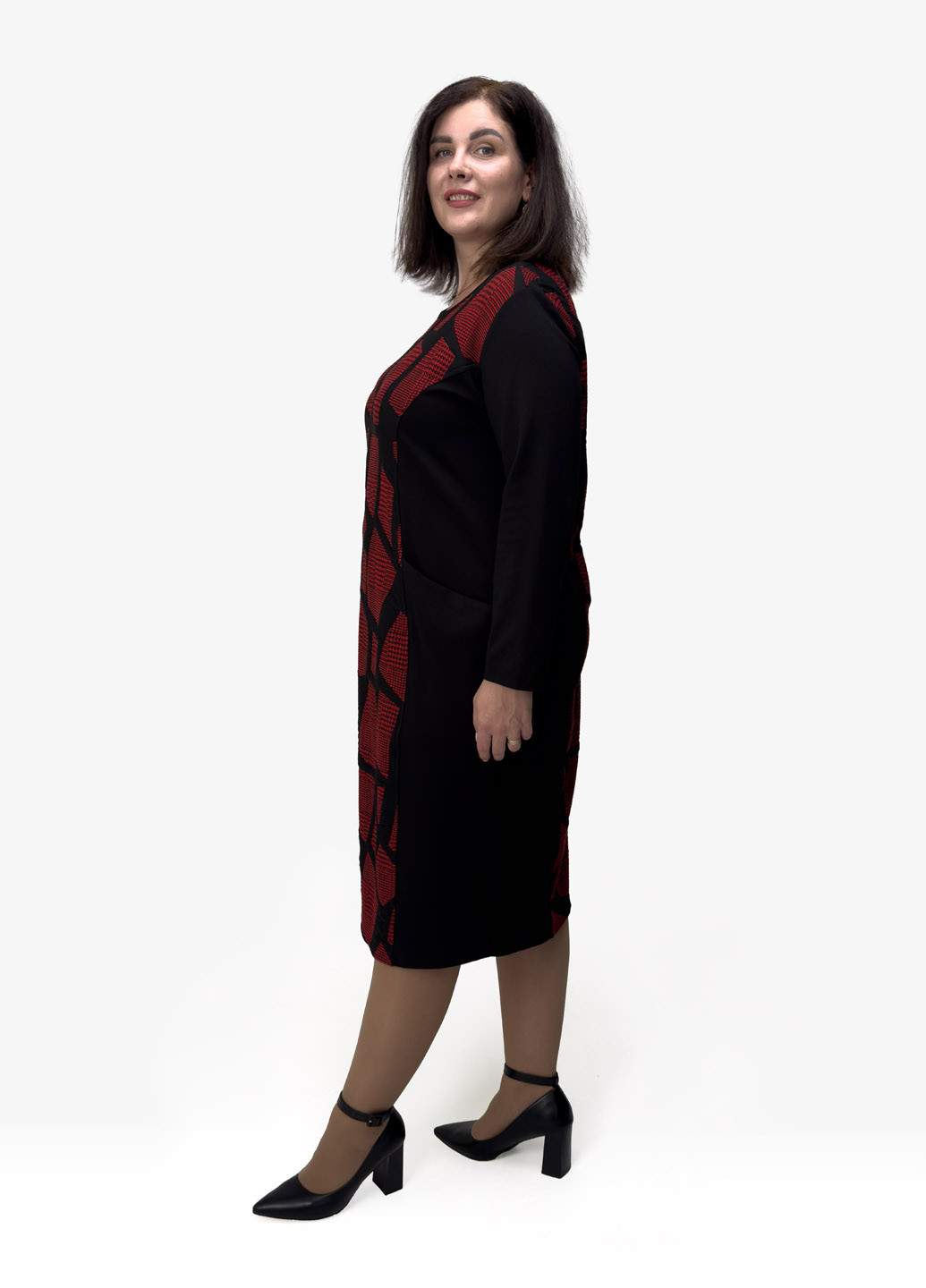 Черное кэжуал платье футляр Hookk Design с животным (анималистичным) принтом