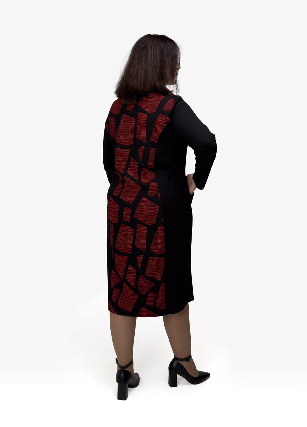 Черное кэжуал платье футляр Hookk Design с животным (анималистичным) принтом